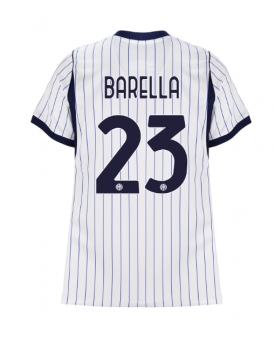 Inter Milan Nicolo Barella #23 Maglia Gara Trasferta Repliche 2026-27 Donna Maniche Corte Inter Milan Nicolo Barella #23 Maglia Gara Trasferta Repliche 2026-27 Donna Maniche Corte